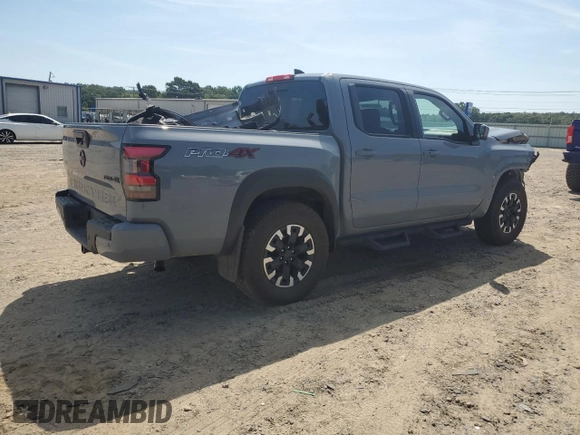 2024 Nissan Frontier PRO-4X with VIN 1N6ED1EK3RN634314, listed as a Copart auction lot 68554884 with 2,480 mi miles and Salvage Title. Bid and sale history available at carsss.com. Image 3.