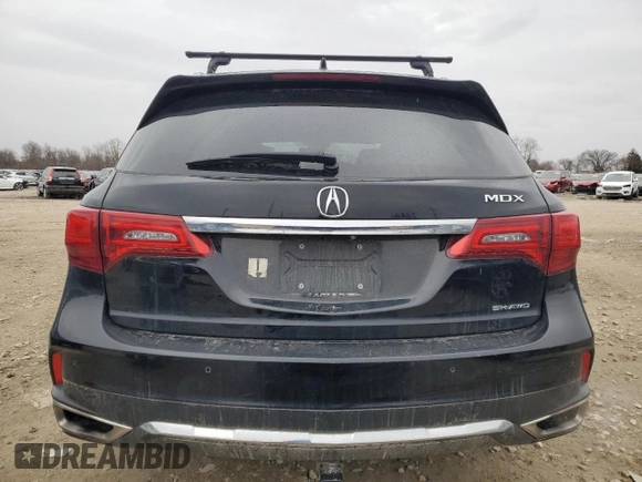 2017 Acura MDX w/Advance Pkg with VIN 5FRYD4H80HB023220, listed as a Copart auction lot 47812525 with 143,169 mi miles and Salvage Title. Bid and sale history available at carsss.com. Image 6.