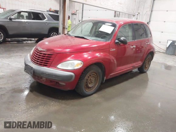 2001 Chrysler PT Cruiser with VIN 3C8FY4BB81T653946, listed as a IAAI auction lot 41840256 with 132,286 mi miles. Bid and sale history available at carsss.com. Image 2.