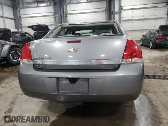 2006 Chevrolet Impala LS with VIN 2G1WB55K569369147, listed as a Copart auction lot 48026725 with 209,680 mi miles and Salvage title. Bid and sale history available at DreamBid. Image 6.