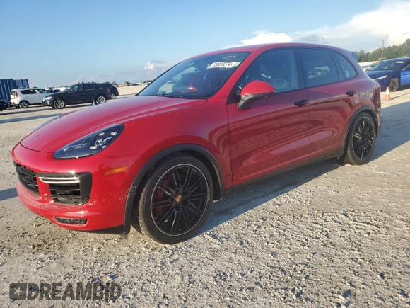 2017 Porsche Cayenne Turbo with VIN WP1AC2A26HLA92747, listed as a Copart auction lot 73829274 with 44,820 mi miles and Salvage title. Bid and sale history available at DreamBid. Image 1.