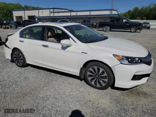 2017 Honda Accord Hybrid EX-L with VIN JHMCR6F54HC019958, listed as a Copart auction lot 51985465 with 49,079 mi miles and Salvage Title. Bid and sale history available at carsss.com. Image 4.