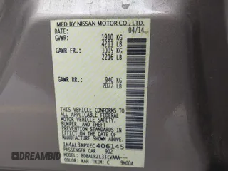 2014 Nissan Altima 2.5 with VIN 1N4AL3APXEC406145, listed as a IAAI auction lot 41916354 with 127,534 mi miles. Bid and sale history available at carsss.com. Image 9.