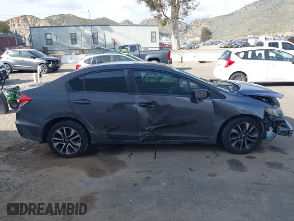 2014 Honda Civic Sedan EX with VIN 19XFB2F80EE268591, listed as a IAAI auction lot 41914223 with 1 mi miles. Bid and sale history available at carsss.com. Image 12.