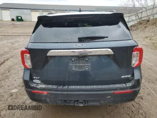 2023 Ford Explorer XLT with VIN 1FMSK8DH7PGC06589, listed as a Copart auction lot 51143865 with 23,614 mi miles and Salvage Title. Bid and sale history available at carsss.com. Image 6.