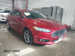 2015 Ford Fusion Titanium with VIN 3FA6P0K91FR113892, listed as a IAAI auction lot 41379676 with 195,091 mi miles. Bid and sale history available at carsss.com. Image 1.