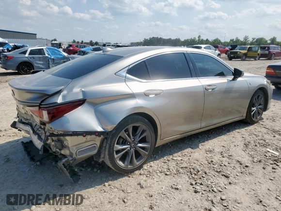 2020 Lexus ES 350 F Sport with VIN 58AGZ1B15LU051396, listed as a Copart auction lot 58450855 with 88,283 mi miles and Salvage title. Bid and sale history available at DreamBid. Image 3.