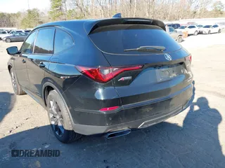 2022 Acura MDX w/A-Spec Package with VIN 5J8YE1H02NL002158, listed as a IAAI auction lot 41633998 with 105,000 mi miles. Bid and sale history available at carsss.com. Image 3.