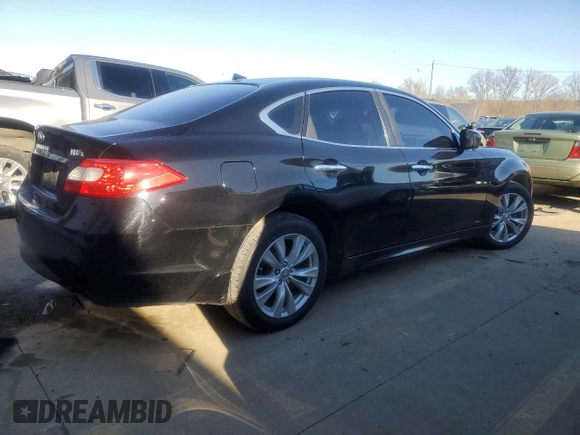 2011 Infiniti M37 with VIN JN1BY1AR5BM372873, listed as a Copart auction lot 47579435 with 267,929 mi miles and Salvage Title. Bid and sale history available at carsss.com. Image 3.