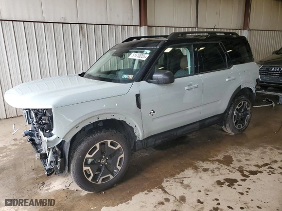 2024 Ford Bronco Sport Outer Banks with VIN 3FMCR9C65RRF36720, listed as a Copart auction lot 51610055 with 5,504 mi miles and Salvage Title. Bid and sale history available at carsss.com. Image 1.