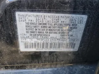 2019 Nissan Sentra S with VIN 3N1AB7AP0KY455414, listed as a Copart auction lot 55027795 with 64,714 mi miles and Salvage Title. Bid and sale history available at DreamBid. Image 12.