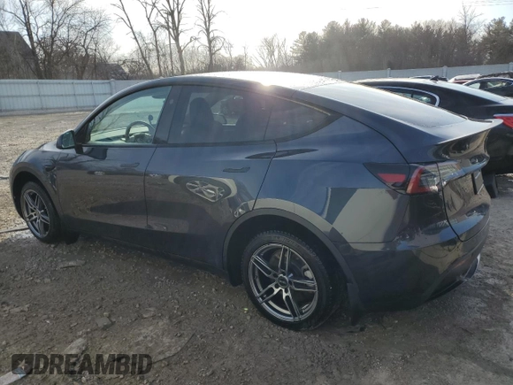 2024 Tesla Model Y Long Range with VIN 7SAYGDEE4RA281227, listed as a Copart auction lot 48356305 with 16,839 mi miles and Salvage Title. Bid and sale history available at DreamBid. Image 2.