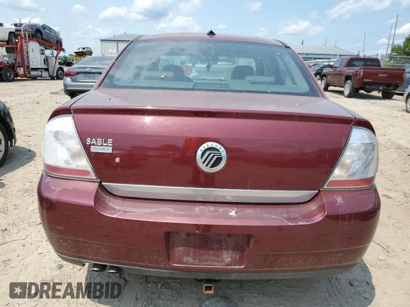 2008 Mercury Sable Premier with VIN 1MEHM42W48G601221, listed as a Copart auction lot 63015965 with 137,885 mi miles and Clean title. Bid and sale history available at DreamBid. Image 6.