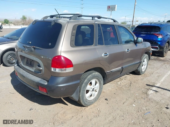 2006 Hyundai Santa Fe GLS with VIN KM8SC13E66U048905, listed as a IAAI auction lot 42053514 with 217,658 mi miles. Bid and sale history available at carsss.com. Image 4.