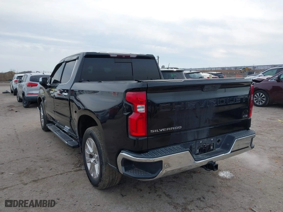 2019 Chevrolet Silverado 1500 LTZ with VIN 1GCPWEED6KZ169282, listed as a IAAI auction lot 41576653 with 81,324 mi miles. Bid and sale history available at carsss.com. Image 3.