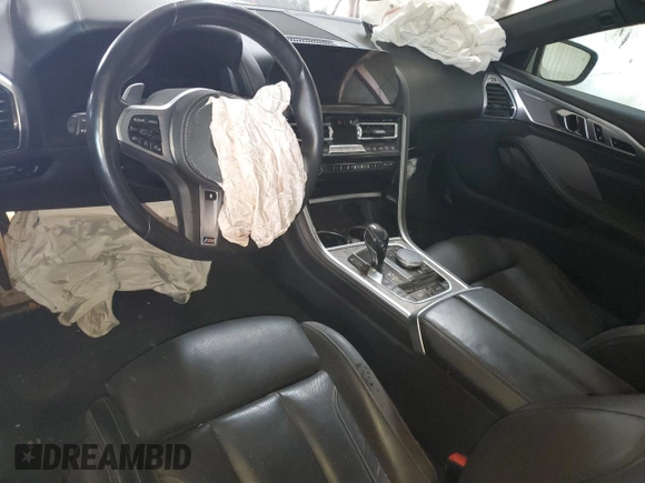 2019 BMW 8 Series M850i xDrive with VIN WBAFY4C53KBX39806, listed as a Copart auction lot 52858694 with 0 mi miles. Bid and sale history available at carsss.com. Image 8.