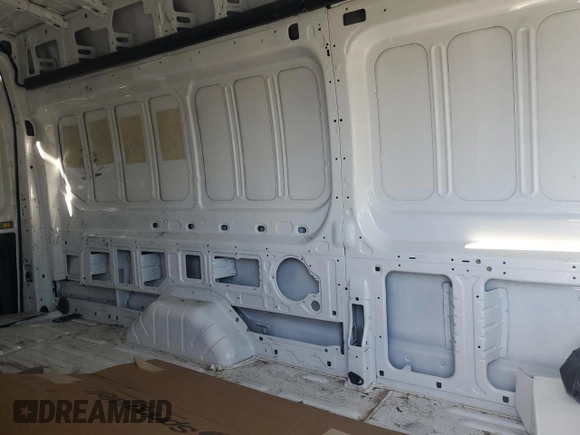 2024 Ford Transit Cargo with VIN 1FTBR3U89RKA32219, listed as a Copart auction lot 43834925 with 11,691 mi miles and Salvage title. Bid and sale history available at DreamBid. Image 12.