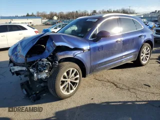2022 Porsche Macan with VIN WP1AA2A58NLB03579, listed as a Copart auction lot 48498395 with Not Provided miles and Salvage Title. Bid and sale history available at carsss.com. Image 1.