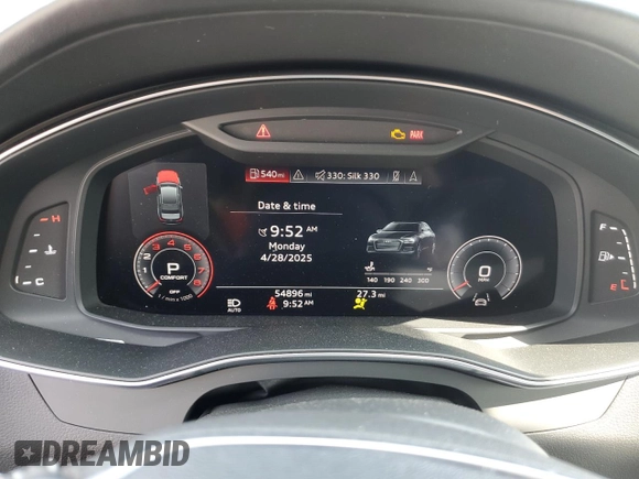 2019 Audi A6 Prestige z VIN WAUM2AF2XKN023850, wystawiony jako Copart lot #54733085 z przebiegiem 54 896 mil mil oraz Szkoda całkowita • Salvage title. Historia ofert i sprzedaży dostępna na DreamBid. Obrazek 9.