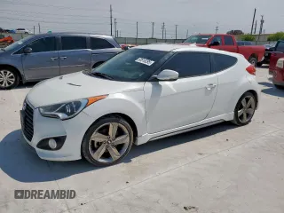 2015 Hyundai Veloster Turbo with VIN KMHTC6AE1FU230029, listed as a Copart auction lot 60916295 with 121,447 mi miles and Clean title. Bid and sale history available at DreamBid. Image 1.