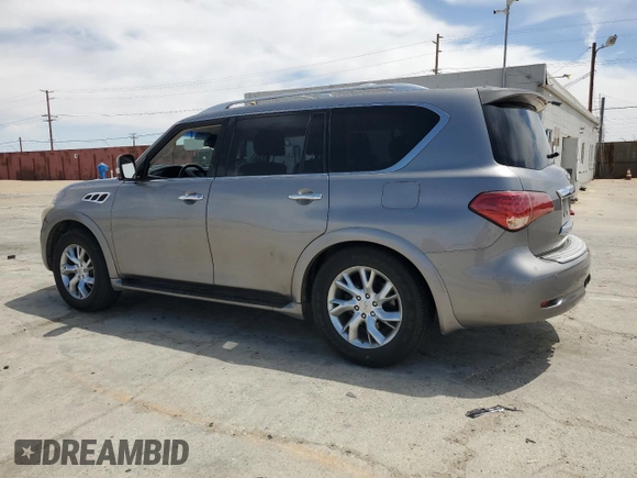 2011 Infiniti QX56 8-passenger with VIN JN8AZ2ND0B9701819, listed as a Copart auction lot 54975635 with 186,584 mi miles and Clean Title. Bid and sale history available at carsss.com. Image 2.