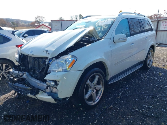 2008 Mercedes-Benz GL-Class 5.5L with VIN 4JGBF86E08A349444, listed as a IAAI auction lot 40992114 with 93,553 mi miles. Bid and sale history available at carsss.com. Image 2.