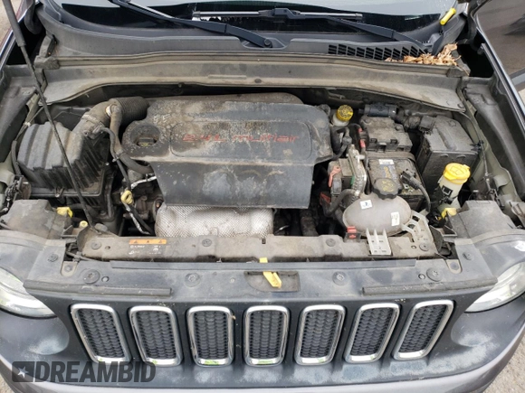2017 Jeep Renegade Altitude with VIN ZACCJABB6HPG38032, listed as a Copart auction lot 57104715 with 131,692 mi miles and Salvage title. Bid and sale history available at DreamBid. Image 11.
