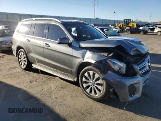2019 Mercedes-Benz GLS 450 with VIN 4JGDF6EE5KB198424, listed as a Copart auction lot 56060955 with 65,016 mi miles and Salvage title. Bid and sale history available at DreamBid. Image 4.