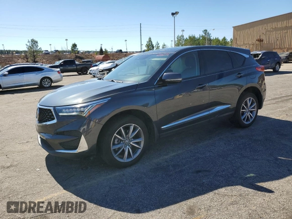 2020 Acura RDX w/Technology Pkg with VIN 5J8TC2H55LL013864, listed as a Copart auction lot 42448774 with 37,086 mi miles. Bid and sale history available at carsss.com. Image 1.