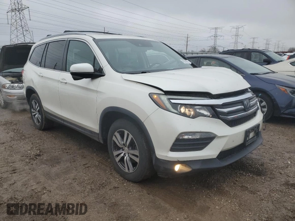 2017 Honda Pilot EX-L z VIN 5FNYF6H61HB022860, wystawiony jako Copart lot #43279875 z przebiegiem 60 219 mil mil oraz Szkoda całkowita • Salvage title. Historia ofert i sprzedaży dostępna na DreamBid. Obrazek 4.