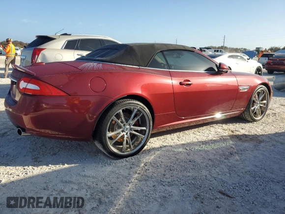 2013 Jaguar XK with VIN SAJWA4GB9DLB51059, listed as a Copart auction lot 77322014 with Not Provided miles and Salvage Title. Bid and sale history available at carsss.com. Image 3.