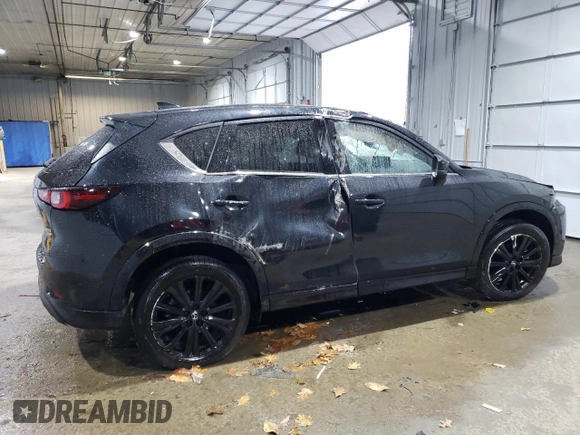 2022 Mazda CX-5 2.5 Turbo with VIN JM3KFBAY8N0648384, listed as a Copart auction lot 79225814 with 21,313 mi miles and Salvage Title. Bid and sale history available at carsss.com. Image 3.