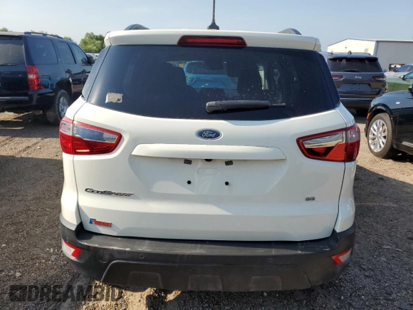 2021 Ford EcoSport SE with VIN MAJ3S2GE4MC444366, listed as a Copart auction lot 54402885 with 25,687 mi miles and Salvage title. Bid and sale history available at DreamBid. Image 6.