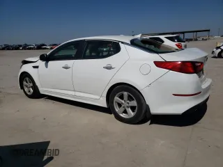 2015 Kia Optima LX with VIN KNAGM4A75F5558943, listed as a Copart auction lot 52299685 with 132,724 mi miles and Salvage Title. Bid and sale history available at carsss.com. Image 2.