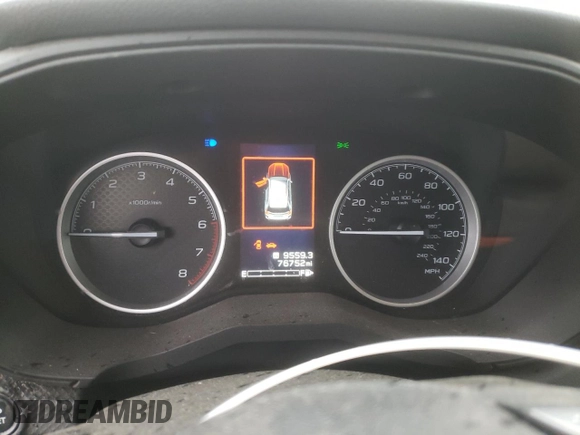 2019 Subaru Forester Limited with VIN JF2SKAUC8KH469467, listed as a Copart auction lot 44433865 with 76,752 mi miles and Salvage Title. Bid and sale history available at carsss.com. Image 9.