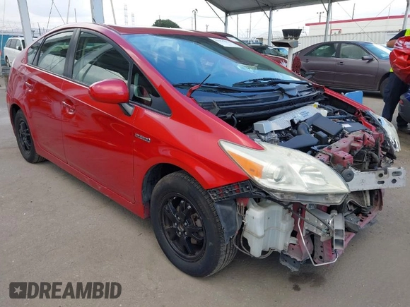 2013 Toyota Prius One with VIN JTDKN3DU9D1725010, listed as a IAAI auction lot 41955615 with 266,378 mi miles and . Bid and sale history available at carsss.com. Image 1.