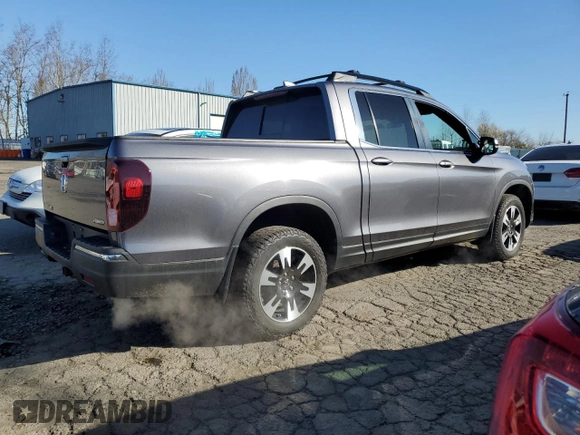 2020 Honda Ridgeline RTL with VIN 5FPYK3F5XLB031710, listed as a Copart auction lot 48028585 with 62,478 mi miles and Salvage title. Bid and sale history available at DreamBid. Image 3.