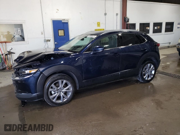 2024 Mazda CX-30 S Premium with VIN 3MVDMBDM7RM697044, listed as a Copart auction lot 55895525 with 17,145 mi miles and Salvage title. Bid and sale history available at DreamBid. Image 1.