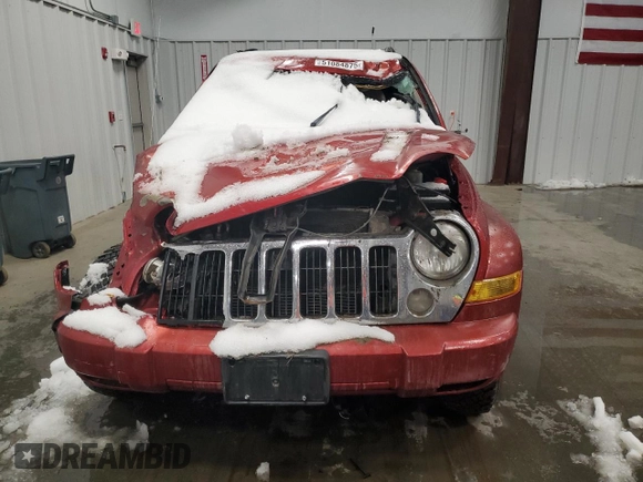 2006 Jeep Liberty Limited with VIN 1J4GL58K86W205042, listed as a Copart auction lot 51084875 with 74,975 mi miles and Salvage Title. Bid and sale history available at DreamBid. Image 5.