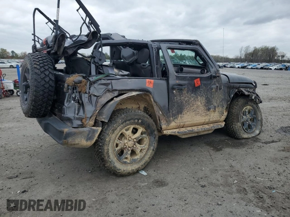 2020 Jeep Wrangler Sport S with VIN 1C4GJXAG4LW247149, listed as a Copart auction lot 51600935 with 49,648 mi miles and Salvage title. Bid and sale history available at DreamBid. Image 3.