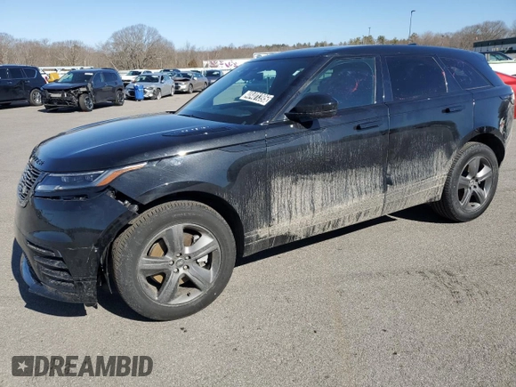 2025 Land Rover Range Rover Velar Dynamic SE with VIN SALYL2EXXSA809622, listed as a Copart auction lot 48401395 with 3,699 mi miles and Clean title. Bid and sale history available at DreamBid. Image 1.