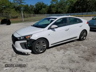 2018 Hyundai Ioniq Limited z VIN KMHC85LC9JU064956, wystawiony jako Copart lot #56101175 z przebiegiem 157 112 mil mil oraz Szkoda całkowita • Salvage title. Historia ofert i sprzedaży dostępna na DreamBid. Obrazek 1.