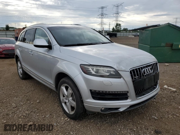 2012 Audi Q7 Premium Plus with VIN WA1LGAFE8CD002054, listed as a Copart auction lot 61968375 with Not provided miles and Salvage title. Bid and sale history available at DreamBid. Image 4.