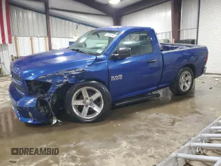 2017 Ram 1500 Express with VIN 3C6JR6AG3HG734297, listed as a Copart auction lot 76290144 with 53,122 mi miles and Salvage title. Bid and sale history available at DreamBid. Image 1.