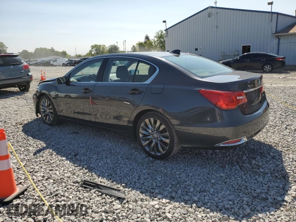2016 Acura RLX Tech Pkg with VIN JH4KC1F53GC001160, listed as a Copart auction lot 70796374 with 104,174 mi miles and Salvage Title. Bid and sale history available at carsss.com. Image 2.