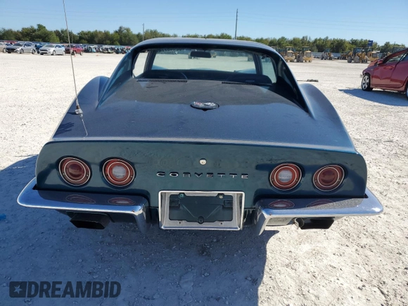 1972 Chevrolet Corvette with VIN 1Z37K2S513355, listed as a Copart auction lot 82448774 with 18,628 mi miles and Salvage title. Bid and sale history available at DreamBid. Image 6.