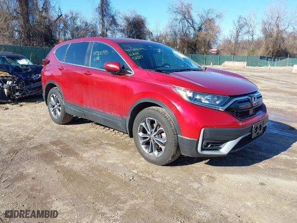 2022 Honda CR-V EX with VIN 7FARW2H57NE019482, listed as a IAAI auction lot 41588395 with 107,031 mi miles. Bid and sale history available at carsss.com. Image 1.