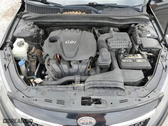 2012 Kia Optima LX with VIN KNAGM4A71C5297449, listed as a Copart auction lot 53663185 with 0 mi miles and Salvage Title. Bid and sale history available at carsss.com. Image 11.