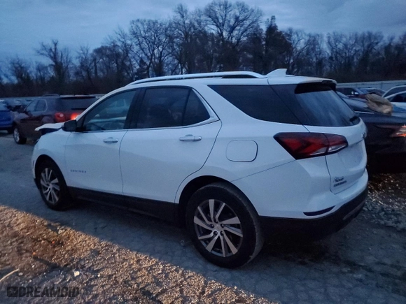 2022 Chevrolet Equinox Premier with VIN 2GNAXNEV7N6127657, listed as a Copart auction lot 85060754 with 34,042 mi miles and Salvage Title. Bid and sale history available at carsss.com. Image 2.