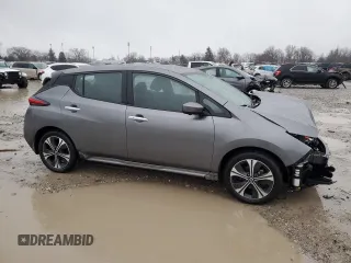 2022 Nissan LEAF SV Plus with VIN 1N4BZ1CVXNC556422, listed as a Copart auction lot 84870204 with 36,481 mi miles and Salvage Title. Bid and sale history available at DreamBid. Image 4.